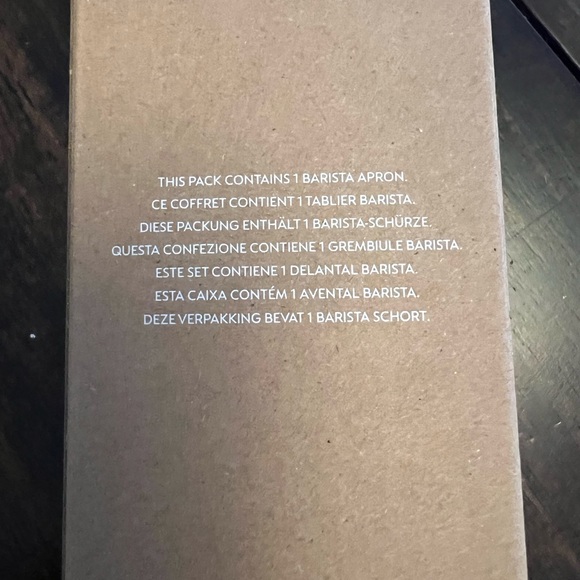 Nespresso Barista Upcycled Apron NWT - Picture 5 of 5